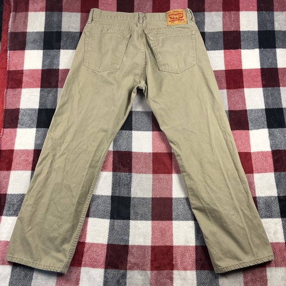 Levis 505 Jeans Mens 36x30 (34x29") Straight Leg Riveted Classic Fit Pants - Picture 1 of 11